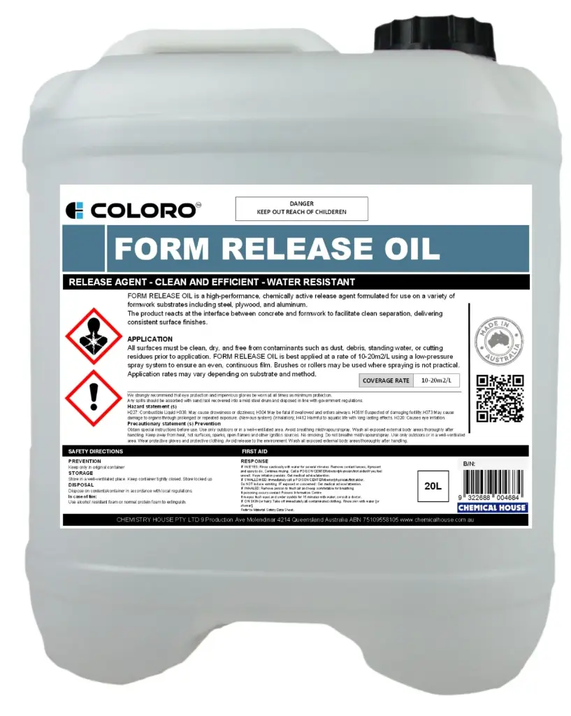 COLORO FORM RELEASE OIL | Surface Cure